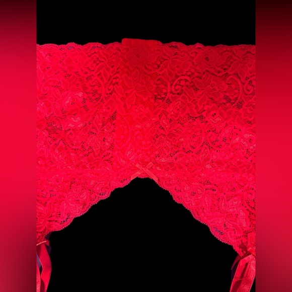 NWOT Red Lace Plus Size Garter Size 20 - Picture 2 of 6